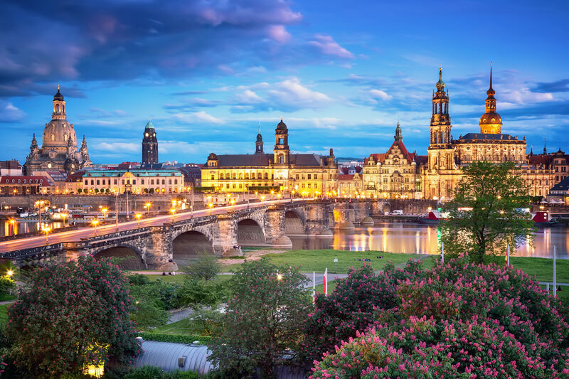 Foto: Dresden am Abend